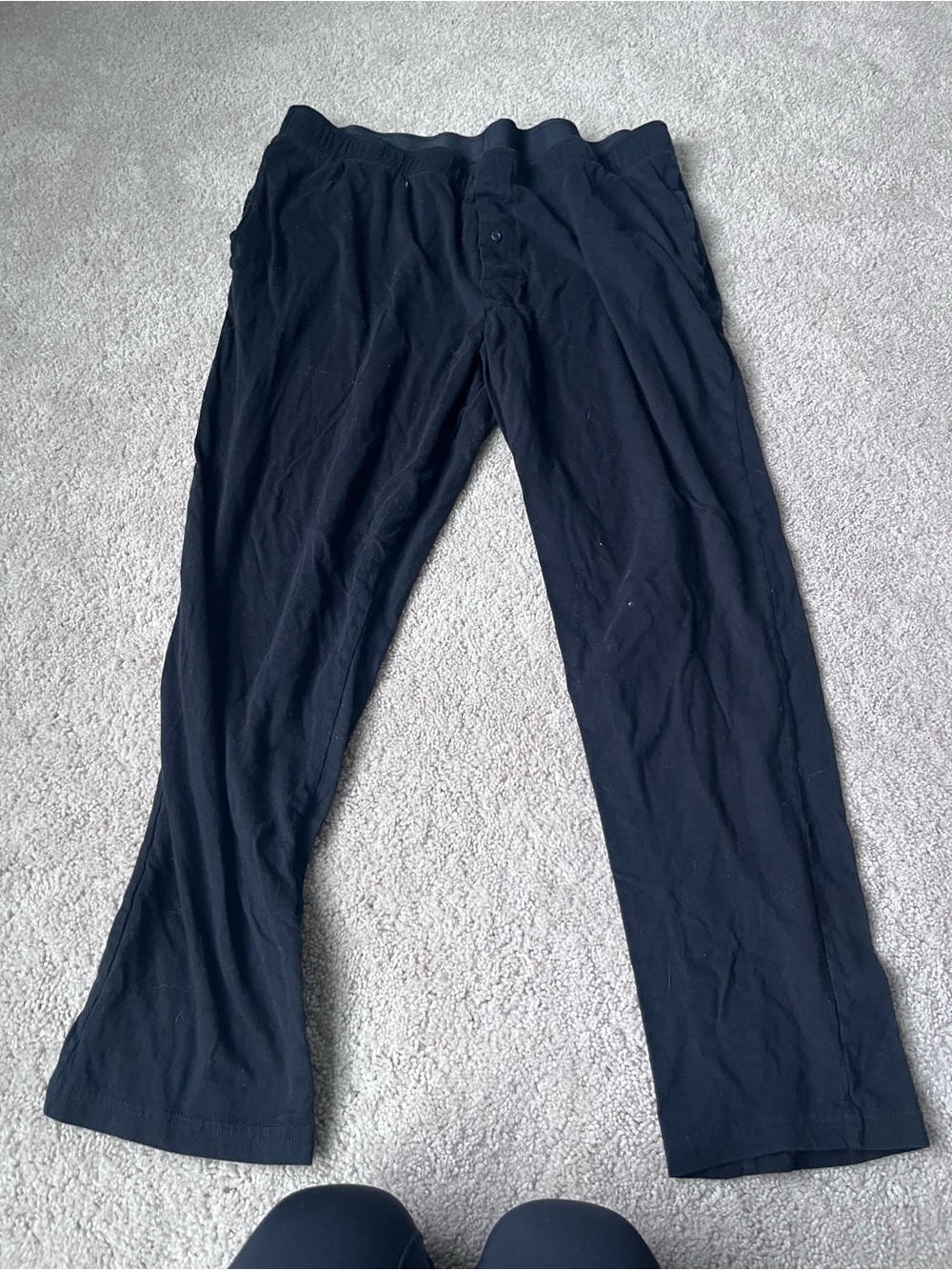 Black Knit Lounge Pants